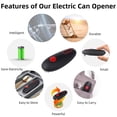 thumbnail image 2 of Electric Can Opener for kitchen, Battery Powered Can Opener with Smooth Edge, Small Portable One Touch Automatic Can Opener, 2 of 5