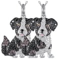 thumbnail image 1 of Dijes y Collares DogNeck06 2Pzas Australian Shepherd Negro/Plata Metal Cadena y Dije. High Monaco MXOKG-002, 1 of 5