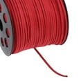 thumbnail image 3 of Faux Leather Suede Flat Beading Thread Suede Cord String with Roll Spool Red, 3 of 6