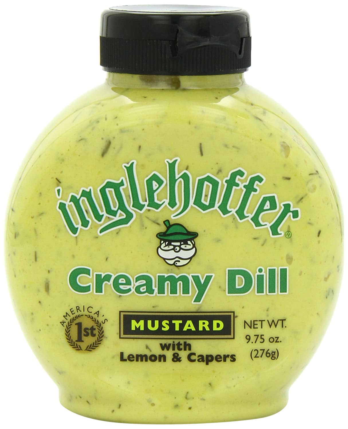 Inglehoffer Creamy Dill Mustard With Lemon Capers 9 75 Ounce Squeeze Bottle Walmart Com Walmart Com