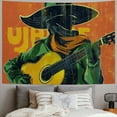 thumbnail image 2 of Orinice Guitar Player Tapestry Wall Hanging Unique Style Graphic Tapestries for Home Wall Decor Art Living Room Bedroom Apartment Farmhouse Dorm 40x30inch, 2 of 6