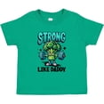 thumbnail image 3 of Inktastic Fitness Exercise Strong Like Daddy Boys or Girls Toddler T-Shirt, 3 of 5