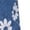 Blue, variant on Plus Size Women's Floral Print Flare Pants Vintage Casual Trousers with Button Fly Side Pockets