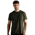 thumbnail image 2 of TOM TAILOR Camiseta para hombre, paquete de 3 - Cuello redondo, manga corta, jersey sencillo, algodón, liso Verde XXL (XX-Large), 2 of 7