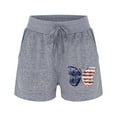 thumbnail image 5 of Womens Yoga Shorts Independence Day Women Quick Drying Casual Sports Butterfly Print Elastic Short, 5 of 6