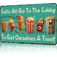 thumbnail image 1 of Aluminum Metal Signs Let's All Go To The Lobby Metal Tin Sign for Home Kitchen Retro Decor Yard Garden Outdoor 12×8 Inches, 1 of 5