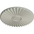 thumbnail image 3 of Ekena Millwork 19 3/4"OD x 1 3/8"P Shakuras Ceiling Medallion (For Canopies up to 5"), Hand-Painted Pot of Cream, 3 of 5