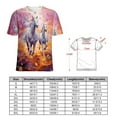 thumbnail image 2 of Cool Horse T-Shirt O Neck Retro Print Big Size T-Shirts Short Sleeve Tees Womens Pretty Design, 2 of 5