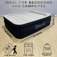 thumbnail image 3 of MaisonAir 20in Queen Airbed Premium Air Matress with Coil Beam Support and Built in Pillow with in Rechargable Pump, 3 of 6