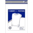 thumbnail image 3 of Zion Judaica Quality Comfortable Cotton Teenager Tzitzit Undershirt Certified Kosher Young Adult T-Shirt Tzitzis Sweat Free (Teen L Size 18 Chest 30-34" Age 13+), 3 of 5