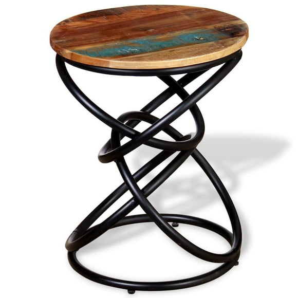 Mesa auxiliar vintage de madera maciza recuperada vidaXL
