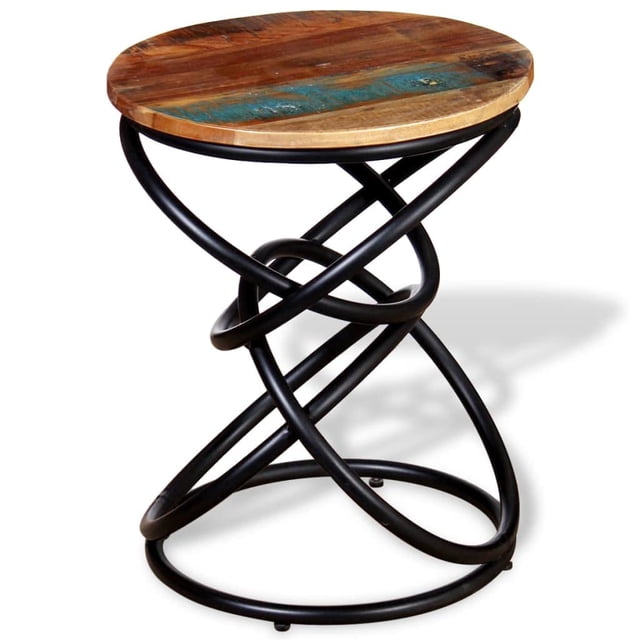 Mesa auxiliar vintage de madera maciza recuperada vidaXL
