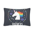 thumbnail image 3 of MKHERT Unicorns Are Real Pillowcase Pillow Protector Cushion Cover 20x30 inch,Set of 2, 3 of 3