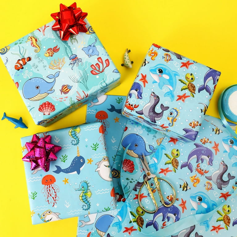 Baby Alphabet Baby Boy Girl Gift Wrapping Paper – CakeSupplyShop