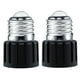 thumbnail image 2 of Adaptador de casquillo E26 2x, base de lámpara, resistente a altas temperaturas, universal, práctico, fácil de instalar, adaptador de lámpara con negro, 2 of 9