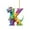 F, variant on Personalized Dinosaur Christmas Ornament 26 Letters Hanging Pendant Ornaments Plastic Initial Monogram Xmas Tree Decorations with Hanging Rope Unique Funny Gift for Kids, B