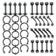 thumbnail image 1 of Kit de 40 piezas de joyería para piercing unisex de acero inoxidable macizo de 16 g con anillos para la nariz. 6mm, 1 of 9