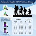 thumbnail image 7 of Homeya Collapsible Trekking Poles,2 Sticks 3 Section Extendable Hiking Poles for All Heights,6061 Aluminum Lightweight Walking Sticks,Black & Blue, 7 of 7