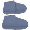 thumbnail image 3 of Funda de silicona para zapatos reutilizable, resistente al desgaste, antideslizante, de goma, elástica, para zapatos, talla S, gris oscuro, 3 of 5