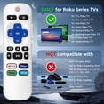 thumbnail image 3 of Ustris 2 Pack Remote Control  Compatible for  Roku Smart TV Ruko Ruku Roko Remotes Replacement, Only for Roku/ TCL /Onn /Hisense /Sharp /Philips/ Westinghouse Insignia Element TLC, 3 of 6
