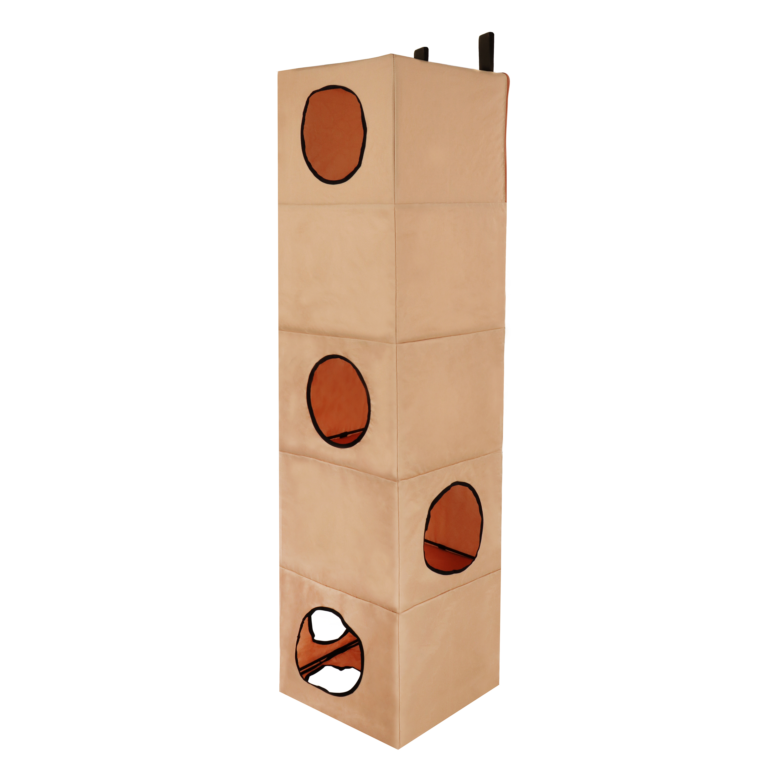 MiMu Door Hanging Cat Tower Narrow Nylon Hanging Cat Condo Over Door 