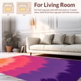 thumbnail image 2 of ODIKA 2'x3' Machine Washable Non-Slip Area Rug, Sunset Horizon Gradient Ombre Watercolor Artistic High Traffic Rug, Orange, 448833, 2 of 7