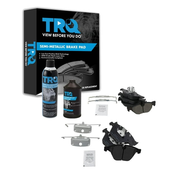 TRQ Direct Fit Brake Pads BFA20423 Fits Select 2007-2013 BMW 328i , 2009-2013 BMW 328i xDrive , 2007-2008 BMW 328xi , 2013-2015 BMW X1