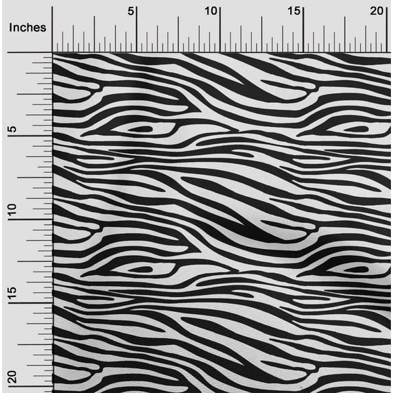 oneOone Polyester Lycra Black Fabric Skins Animal Dress Material Fabric Print Fabric By The Yard 56 Inch Wide
