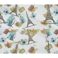 thumbnail image 4 of oneOone Cotton Flex Light Green Fabric Eiffel Tower|Camera & Bag Travel Diy Clothing Quilting Fabric Print Fabric By Yard 40 Inch Wide, 4 of 4