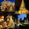 thumbnail image 5 of Adornos navideños para exteriores, cadena de luces de estrellas, luces de hadas en la parte superior del árbol para decoración de patio, jardín y patio trasero Adepaton CPB-US-DYP837-2, 5 of 5