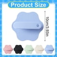 thumbnail image 3 of 1 Pc Silicone Body Scrubber Gentle Exfoliating Brush on Sensitive Skin Soft Shower Scrubber for Body, Hygienic Silicone Loofah Bathroom Essentials Brush for Women, Men, 3.93 Inch, Light Blue, 3 of 6