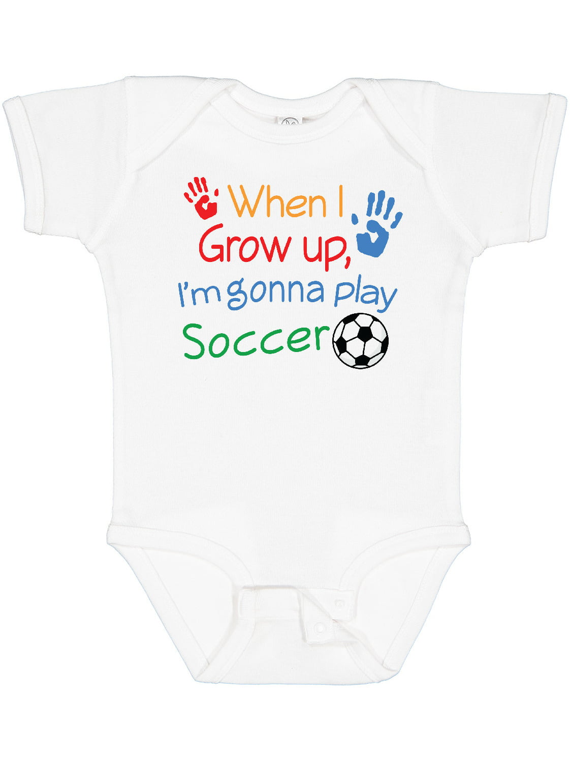 Future Soccer Player Brazil Baby Bodysuit One Piece 
