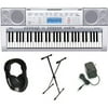 Casio CTK-4000 Premium Keyboard Pack with Power Supply, Keyboard Stand and Professional Closed Cup Stereo Headphones