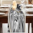 thumbnail image 3 of Table Runners 70 Inches Long Dress Scarves, Grey Marble Farmhouse Coffee/Dining/Kitchen Table Decor, Holiday Table Runner, Modern Abstract Art Ink Painting 13x70 Inch, 3 of 9