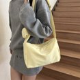 thumbnail image 4 of Bolso bandolera de nailon de gran capacidad con colgante, estilo nuevo y moderno, color liso, informal, color caramelo, para otoño de 2025, 4 of 5