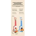 thumbnail image 6 of 17 inch Kids Ukulele Toddler Guitar 4 Strings Music Playing Musical Instruments Educational For Boys, Girls, Children, Pink, 6 of 12