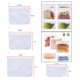 thumbnail image 5 of Apto para Lavavajillas Bolsas para Almacenamiento de Alimentos Reutilizables Bolsas para Sándwich Bolsas para Refrigerios Bolsas para Galones Bol - Establecer A perfecl Bolsas planas para congelador, 5 of 8