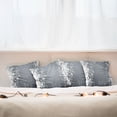 thumbnail image 3 of Ambesonne Floral Throw Pillow Cover 4 Pack, Floral Design Nature, 16", Grey White, 3 of 6