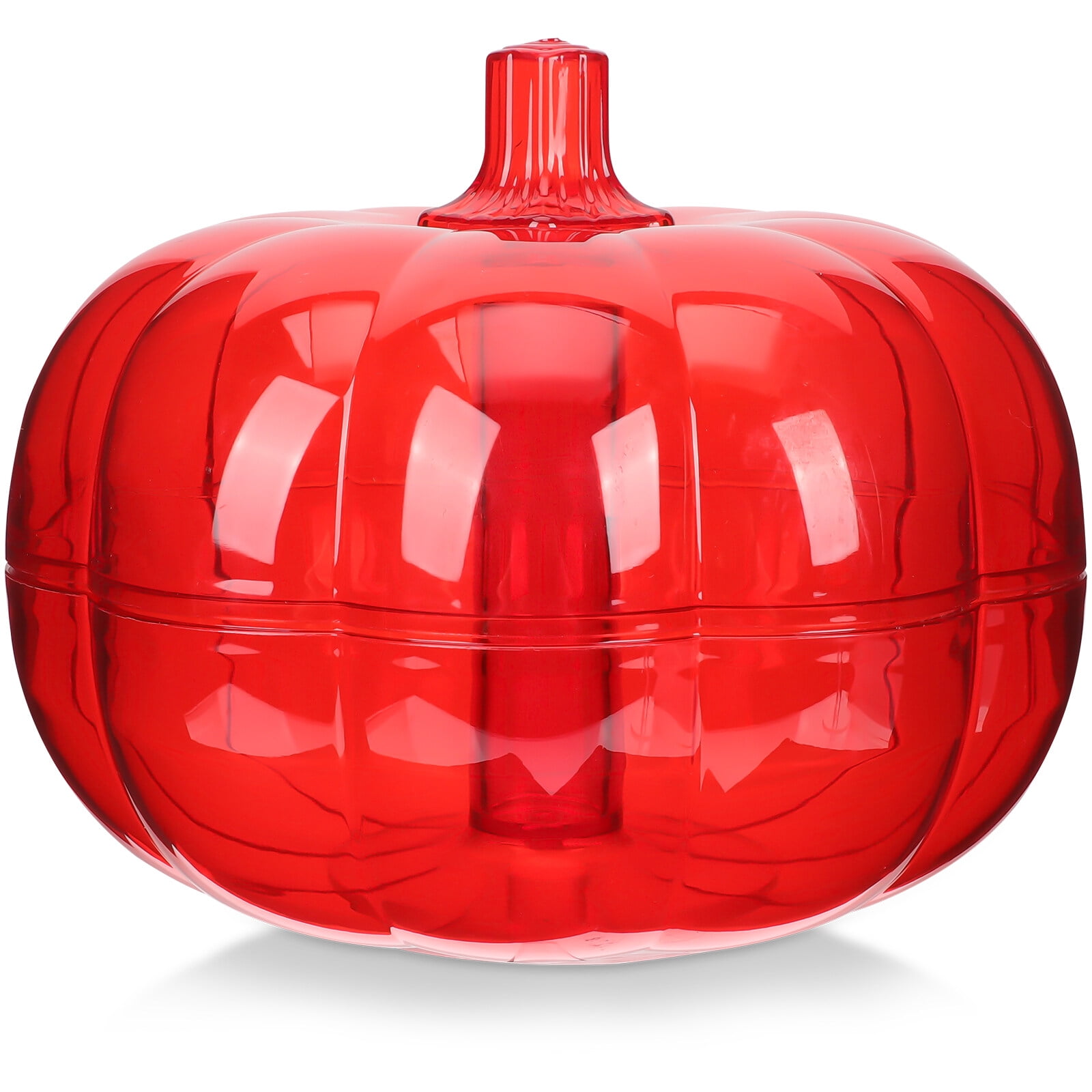 Pumpkin Candy Bowl Halloween Jar Hamper Lid Serving Display Storage Box