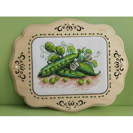 UPC: 4627167301267 | Counted Cross-Stitch Kit Green Peas SM-517 Needlework Food MP Studia Embroidery