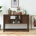 thumbnail image 2 of Costway Console Table Sideboard Buffet TV Stand w/ Storage Cabinets & Bottom Shelf Brown, 2 of 10