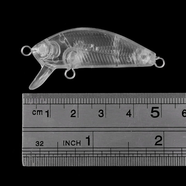 10Pcs Fishing Body 5cm 2.7G Unpainted Crankbait Vib Wobblers Hard Bait  Blank Lures