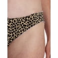 thumbnail image 4 of No Boundaries Cotton Stretch Cheeky Panties with Lettuce Edge, 3 Pack, Women's XS-XXXL, 4 of 11