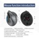 thumbnail image 3 of 2 uds. Mouse ergonómico Vertical de 3200DPI, Mouse inalámbrico para juegos de ordenador 2,4G para ordenador portátil y PC, 3 of 9