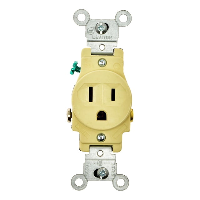 Receptáculo Eléctrico Leviton Marfil 15-125V