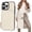 Beige, variant on Crossbody Wallet Case for iPhone 13 Pro Max, RFID Blocking PU Leather Zipper Handbag Purse Flip Cover, Kickstand Folio Case with Card Slots Holder Wrist Strap Lanyard 5G 6.7 Inch (Beige)