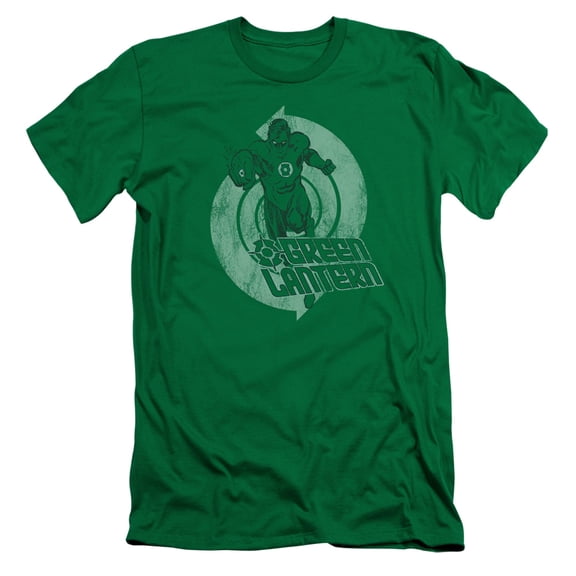 Green Lantern Power S/S Adult 30/1 T-Shirt Kelly Green