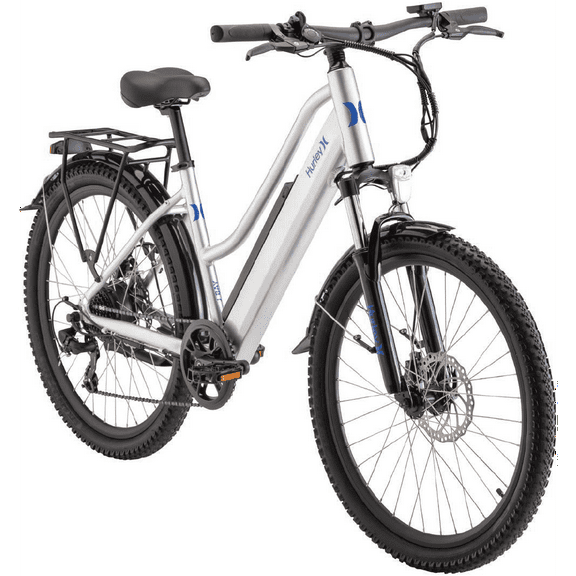Hurley Bikes J Bay 19-inch Electric Bike, Silver