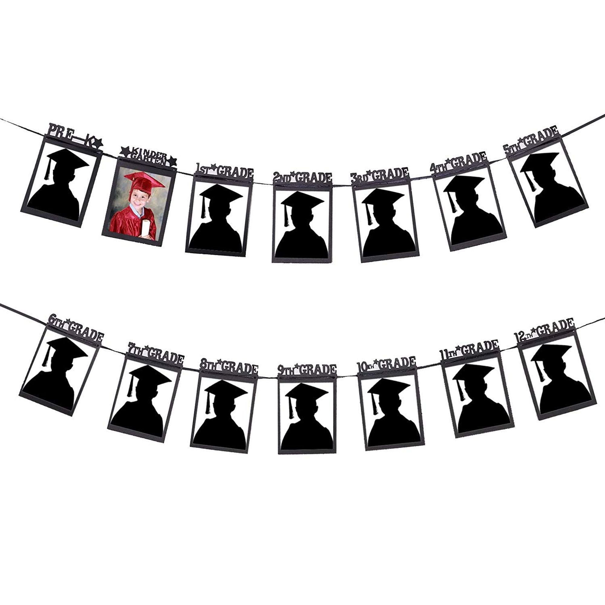 10 ft graduation banners with photo picture garland
