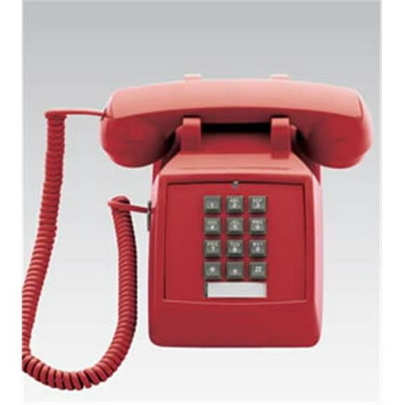 Scitec Inc. Scitec de Téléphone Filaire 2510E Rouge